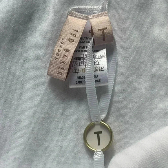 NWT Ted Baker London Women's 2 Bikini Swim Bottom Beach Lake Ivory Gold Metallic - Picture 3 of 10